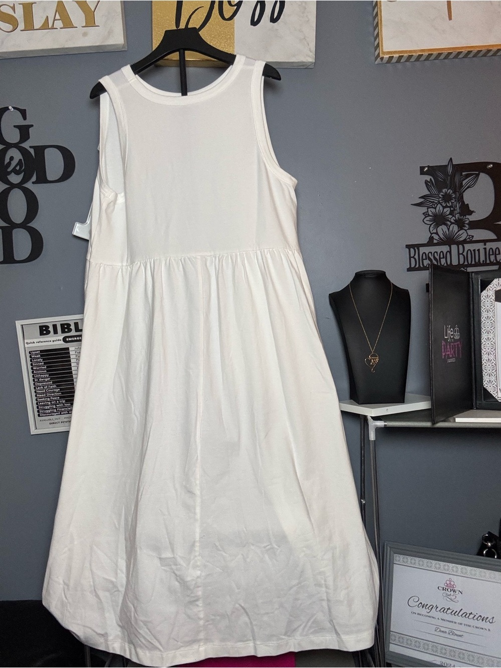 a new day White Sleeveless Maxi Dress